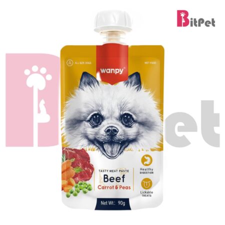پودینگ ونپی سگ با طعم گوشت گاو وزن 90 گرم