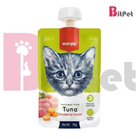 پودینگ ونپی گربه با طعم ماهی تن و مرغ وزن 90 گرم