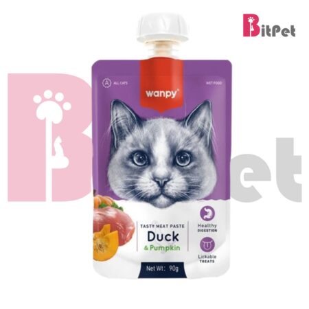 پودینگ ونپی گربه مدل Wanpy Cat Pudding Duck Flavor طعم اردک وزن 90 گرم