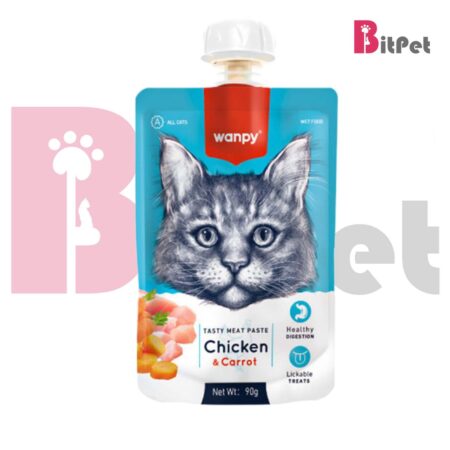 پودینگ ونپی گربه مدل Wanpy Cat Pudding Chicken Flavor طعم مرغ وزن 90 گرم