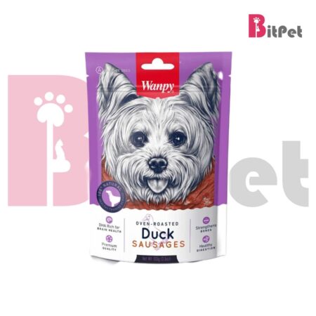 تشویقی سگ ونپی سوسیس اردک Duck sausages طعم اردک وزن 100 گرم